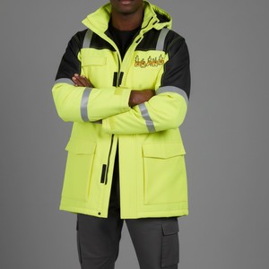 Custom Hi Vis Safety <b>Jacket</b> Waterproof Reflective Outerwear for Industrial and Engineering <b>Workers</b> - Product Image 5