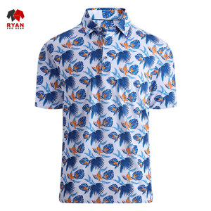 Chemises polo personnalisées Ryan Pro Gear pour hommes, tissu respirant et confortable, col rabattu, imprimé - Product Image 5