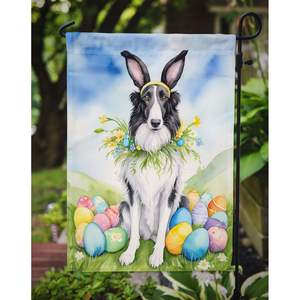 Borzoi Easter Egg Hunt Decorative Yard <b>Flag</b> Multicolor Mailbox <b>Garden</b> <b>Flag</b> Banner for Patio Artwork for <b>Garden</b> Size Flower Beds - Product Image 3