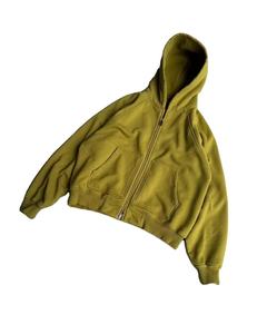 Sudadera con Capucha de Color Sólido Lavada al Ácido, Fabricante de Sudaderas con Capucha OEM, Sudadera con Capucha al por Mayor, Sudadera con Capucha Ecológica Transpirable 100% Algodón para Mujer - Product Image 4
