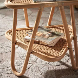 Vente en gros de table basse et de table d'appoint en bambou écologique et minimaliste pour la décoration du salon Type debout - Product Image 5