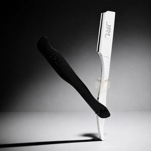 JRL - Maquinilla de Afeitar Magnética de Lujo en Oro y Negro, de Acero Inoxidable, con Logotipo Personalizado para Barberos Profesionales, Cuidado de la Barba - Product Image 4