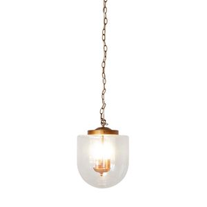 Lampada a Sospensione in Vetro Grezzo e Trasparente For Delphi, Elegante Lampadario o Luce Pendente - Product Image 3