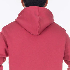 Sweat à capuche pour homme en molleton bouclette 100% coton épais, coupe oversize, épaules tombantes, teint uni, personnalisable, pour l'hiver - Product Image 3