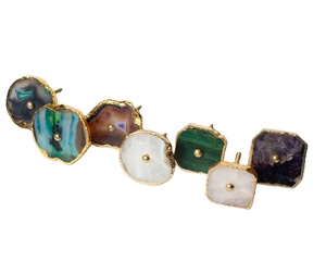 Opale Harmony fait à la main Orgone Agate boutons et poignées d'armoire matériel en cristal poli exquis pour la décoration de la maison élégante - Product Image 1