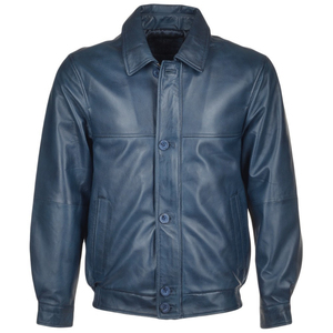 Veste en cuir véritable pour homme, best-seller de l'hiver, durable, avec logo sur le devant, vêtements décontractés et services OEM à bas prix - Product Image 1