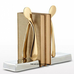 Porte-livres en forme d'avion en papier doré en aluminium, style Art Déco, décoration de bureau et de bibliothèque, organisateur de bureau, idée cadeau unique - Product Image 4