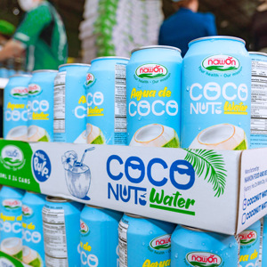 Agua de Coco Más Vendida, 500 ml, Agua de Coco Enlatada con Pulpa de Coco, Bebidas, Fabricante de Bebidas NAWON, OEM Vietnam, HALAL - Product Image 3