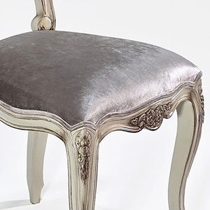 Meubles de salle à manger : Chaises de salle à manger n° 1752, Taille 43x43x90, Fabriqué en bois et en rotin avec des sièges en mousse élégants - Product Image 5