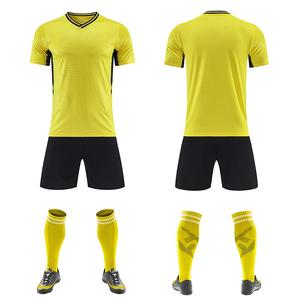 Men's <b>White</b> Soccer Jersey Set With Black Shorts And Knee <b>Socks</b> V-Neck Short Sleeve Moisture Wicking Breathable Wear - Product Image 4
