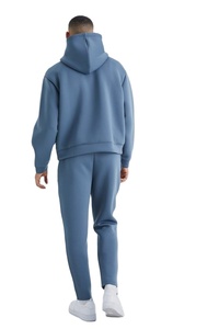 Survêtement d'entraînement hivernal 2-en-1 respirant en molleton à capuche, coupe ample et décontractée, style streetwear, pour hommes, vente en gros, personnalisable - Product Image 6