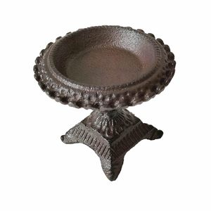 Porte-bougie vintage en fonte, robuste, en métal, fait main, pour bougies piliers, pour table à manger, décoration intérieure - Product Image 4