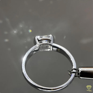 Stunning <b>Cushion</b> Cut Lab Grown Diamond Solitaire Ring Designed With Clean Lines And Everyday Luxury Style - Product Image 6
