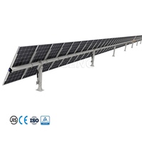 Système de suivi solaire intelligent à entraînement d'orientation mono-axe 1 MW avec kit de suivi et support de montage de panneau solaire à commande IA pour le suivi du soleil