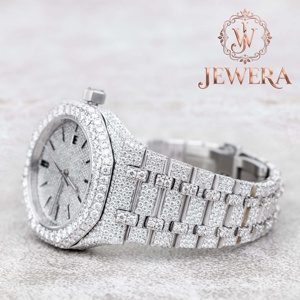 High Quality Luxury Hip Hop Moissanite Diamond Watch Stainless Steel Mechanical Movement for Daily Wear Business Entertainment - Product Image 3