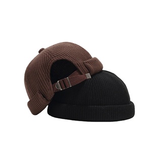 Gorro Retro de Color Sólido, Estilo Hip Hop, Marinero, Británico, Chino, Tipo Landlord - Product Image 2