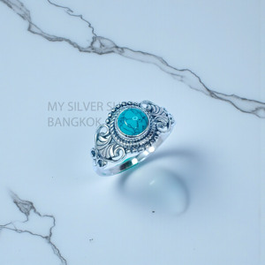 <b>Turquoise</b> Gemstone <b>Rings</b> 925 Sterling Silver <b>Rings</b> Wholesale Price Jewelry - Product Image 2