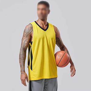 Maillot de basketball léger et respirant pour homme, entièrement personnalisable, sans manches, coupe ajustée, imprimé avec nom de marque personnalisé, vente chaude - Product Image 3