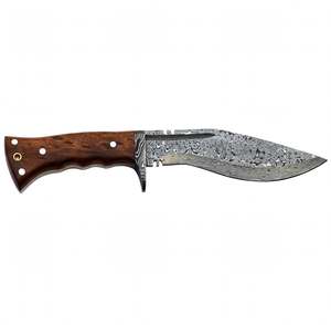 Handcrafted Damascus Steel Utility <b>Knife</b> Natural Stag Horn Rosewood Handle <b>Craft</b> Tool - Product Image 1