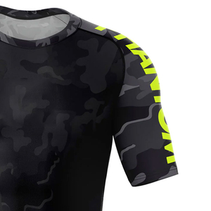 Unisex Rash Guard <b>T</b> <b>Shirt</b> Sports Wear Men Gym Rash Guard Half Sleeves <b>Swimming</b> Rash Guard With Customized Printed - Product Image 5