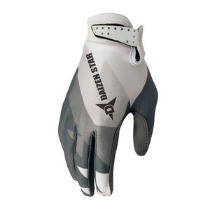 Gants de motocross personnalisés en polyester à doigts entiers, respirants, antidérapants, compatibles écran tactile, en cuir organique, fermeture auto-agrippante, pour la course - Product Image 1