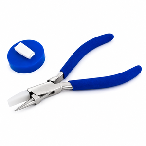 Pince à bec plat en nylon et à bec rond en acier, outil de façonnage de bijoux sans rayures ZetomedPro - Product Image 4