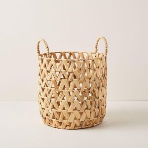 Handmade Vietnam Water Hyacinth Storage <b>Basket</b> Natural Woven Fiber <b>for</b> Laundry Toys Magazines <b>Blankets</b> and Home Styling - Product Image 2