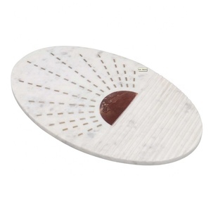 Tabla de cortar de mármol artesanal india de alta calidad, tabla de cortar rectangular personalizada ecológica, producto estándar superior - Product Image 1