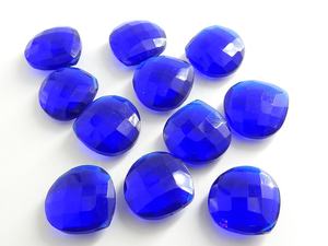 Kyanite bleu Quartz à facettes 14X14MM coeur et larme goutte pierre en vrac pour boucles d'oreilles faites à la main cristal perles de verre au chalumeau bijoux - Product Image 6