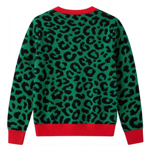 Suéter cárdigan de punto grueso vintage personalizado para invierno, cuello alto, holgado, de felpa, largo, informal, a la moda, para mujer, Navidad - Product Image 4
