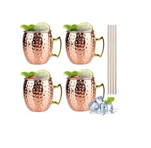Vente en gros de tasses en cuivre et acier inoxydable avec finition lisse, tasses à boire en cuivre pour accessoires de bar - Product Image 4