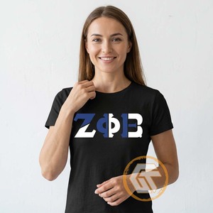 GREEK TREASURES เซต้า ฟิ เบต้าเสื้อยืดผู้หญิงเครื่องแต่งกายลำลองคุณภาพสูงระบายอากาศได้ดี 100% ผ้าฝ้าย O-Neck - Product Image 4