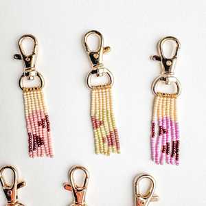 Handmade Beaded Tassel Keychain Multicolor Fringe <b>Bag</b> Charm Designer Pendant <b>Key</b> <b>Ring</b> Gift Wholesale Supplier - Product Image 5