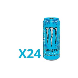 Bebida Energética en Lata de 500 ml, Alta en Cafeína, Monster Ultra Blue, Sin Azúcar, Bebida Energética Limpia para Concentración y Energía - Product Image 1