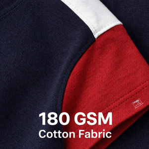 Wholesale 100% Cotton Kids Color Block T Shirt OEM Custom Logo Soft Breathable Children Tee Toddler <strong>Boys</strong> Summer Top 1-8 Years - Product Image 5