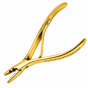 Pinzas Profesionales de Acero Inoxidable Doradas para Extensiones de Cabello, Herramientas para Remover Anillos Micro - Product Image 5