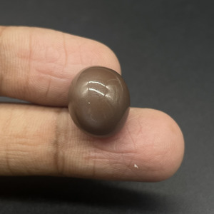 HAYAAT GEMS Natural Smoky Brown Moonstone Oval Cabochon | Polished 13.65 Carat Loose Gemstone for Jewelry Making - Product Image 1