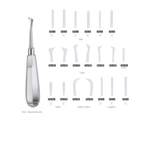 Elevadores de Raíz Cryer para Luxación Dental, Extractores Coupland para Cirugía de Extracción, Manual de Laboratorio Dental de Dentavex - Product Image 2