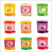 KEIFU Popping Boba con Varios Sabores Frutales, Certificado HALAL, 12 Meses de Caducidad, para Tiendas de Té de Burbujas, Listo para Consumir, 3.2KG en Botellas