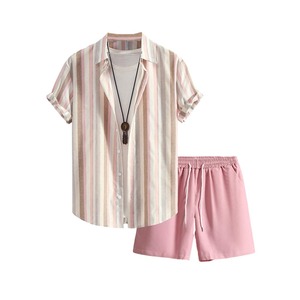 Ensemble de survêtement d'été personnalisé en polyester deux pièces pour homme : veste coupe-vent et short 2026 - Product Image 1