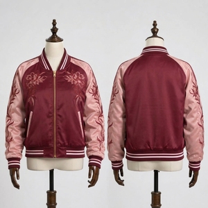 <b>Women's</b> Winter <b>Bomber</b> <b>Jacket</b> Premium Casual Outerwear Breathable Windproof Soft Polyester/Nylon Fabric <b>Lightweight</b> Full Zip - Product Image 6