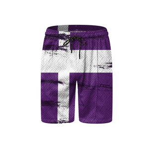 EKIN IMPEX Men's Purple White Color Block Polo Shirt And Shorts Set Quick Dry Knitted Summer Set Men’s Summer Shorts and Shirts - Product Image 5