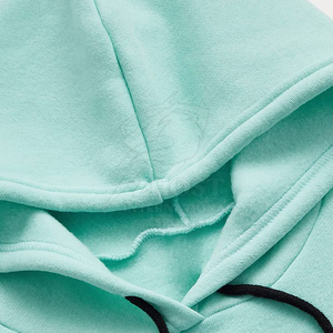 Sudadera con capucha de bloques de color para mujer, con bolsillos y cordón, estilo casual urbano, 240 gramos, frente 100% anti-bolitas - Product Image 6