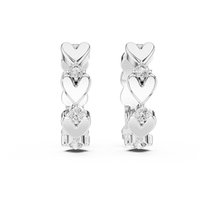 Trendy Trunk 10K MOSSIANTE GOLD DIAMOND 10K/14K/18K/22K/925 <b>SILVER</b> FashionRound Bright Cut 1 Quality <b>Earrings</b> <b>Dangle</b> - Product Image 4