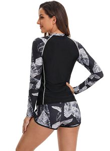 <b>Women</b> <b>Rash</b> <b>Guard</b> Long Sleeve With Shorts Printing Surfing <b>Rash</b> <b>Guard</b> Shorts Back With Shorts Beachwear - Product Image 6