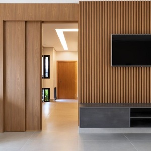 Panneau plastique à prix avantageux - Panneau mural multicouche - Panneau composite en plastique - Panneaux muraux WPC modernes pour cours commerciales - Product Image 5