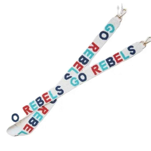 Correa de repuesto para bolso Gig Em Aggies, bordada con cuentas, color granate y blanco, hecha a mano con cuentas de semillas, ancha, tipo bandolera, para el día del partido - Product Image 5