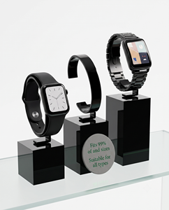 Acrylic Smart Watch <b>Display</b> Stand Compact Elegant Transparent Customized Freestanding Corner Shelf for Easy - Product Image 3
