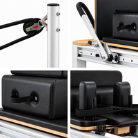 Reformer Pilates en Aluminium Qualité Commerciale pour Studio Fitness, Machine Professionnelle avec Logo Personnalisé Direct Usi