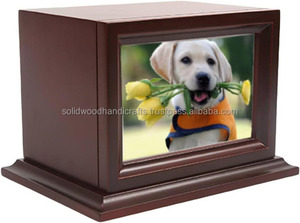 Urne funéraire en bois faite à la main pour les cendres d'animaux de compagnie, urnes de crémation en bois pour les cendres de chats et de chiens - Product Image 4